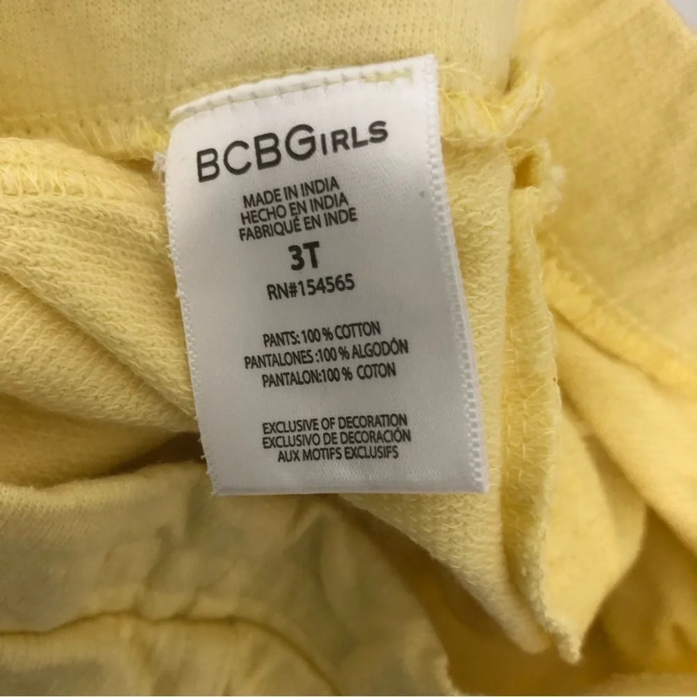 Girls BCBG Matching Short Set With Bonus Jeans Fringe Top Size 3T
